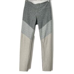 Outdoor Voices- dark grey, light grey and beige paneled leggings- medium